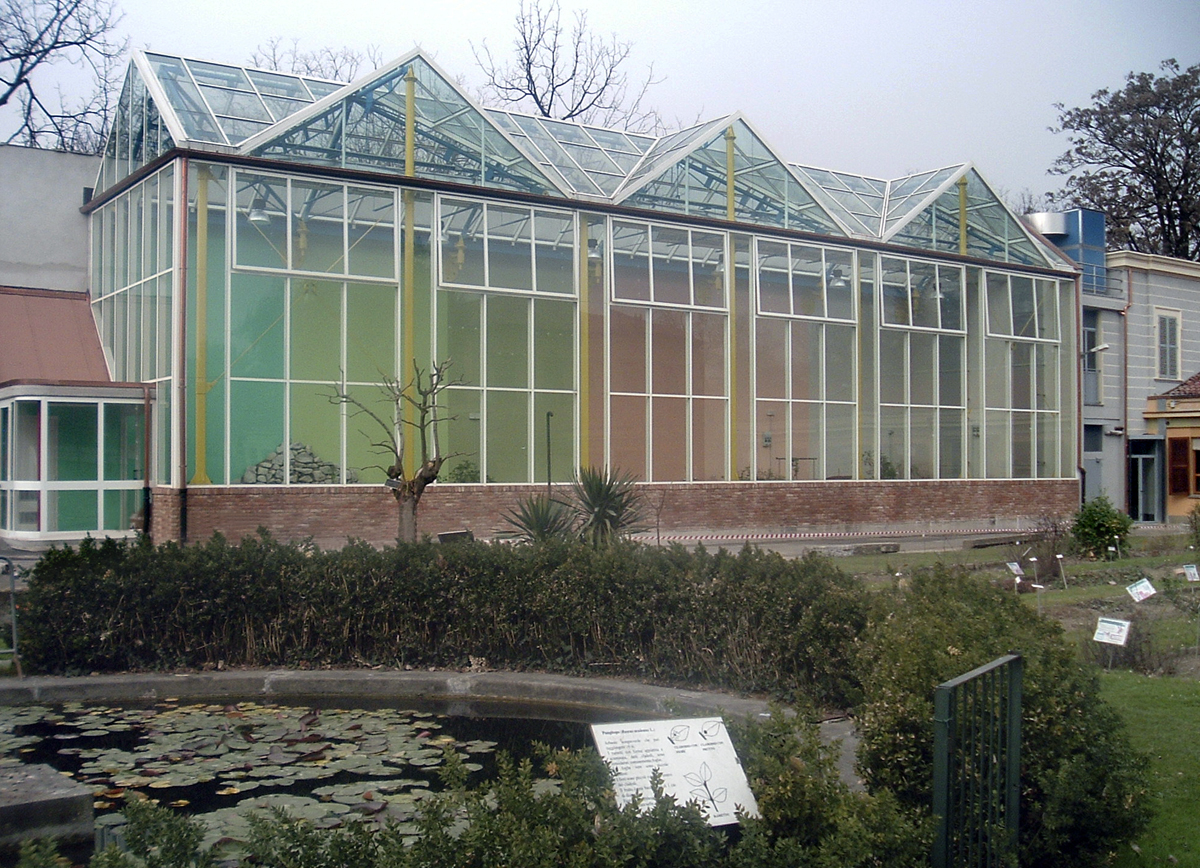 Foto di una delle serre dell'Orto Botanico dell'Università di Torino